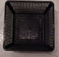 These baskets measure 9' by 9'&nbsp;by 5' deep. They are used to plant soil-less